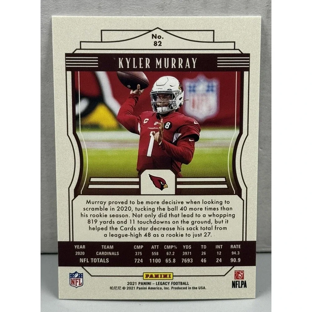 Kyler Murray 2021 Panini‎ Legacy #82 Arizona Cardinals